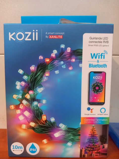 KOZii by Xanlite Guirlande LED connectée RVB WiFi & Bluetooth 10 m