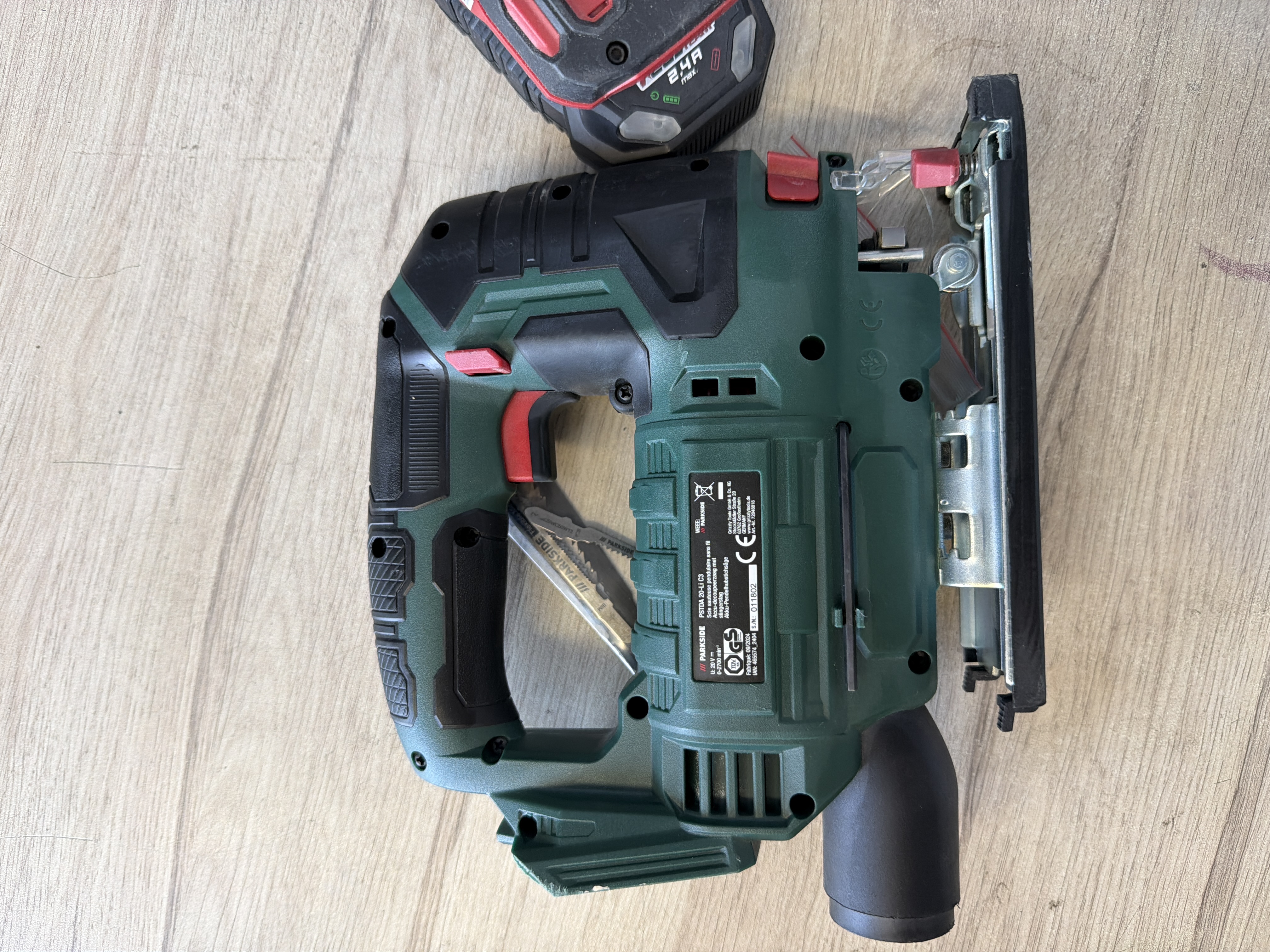 Scie sauteuse Parkside PSTDA 20-Li C3 + batterie 2,0 Ah — photo 3
