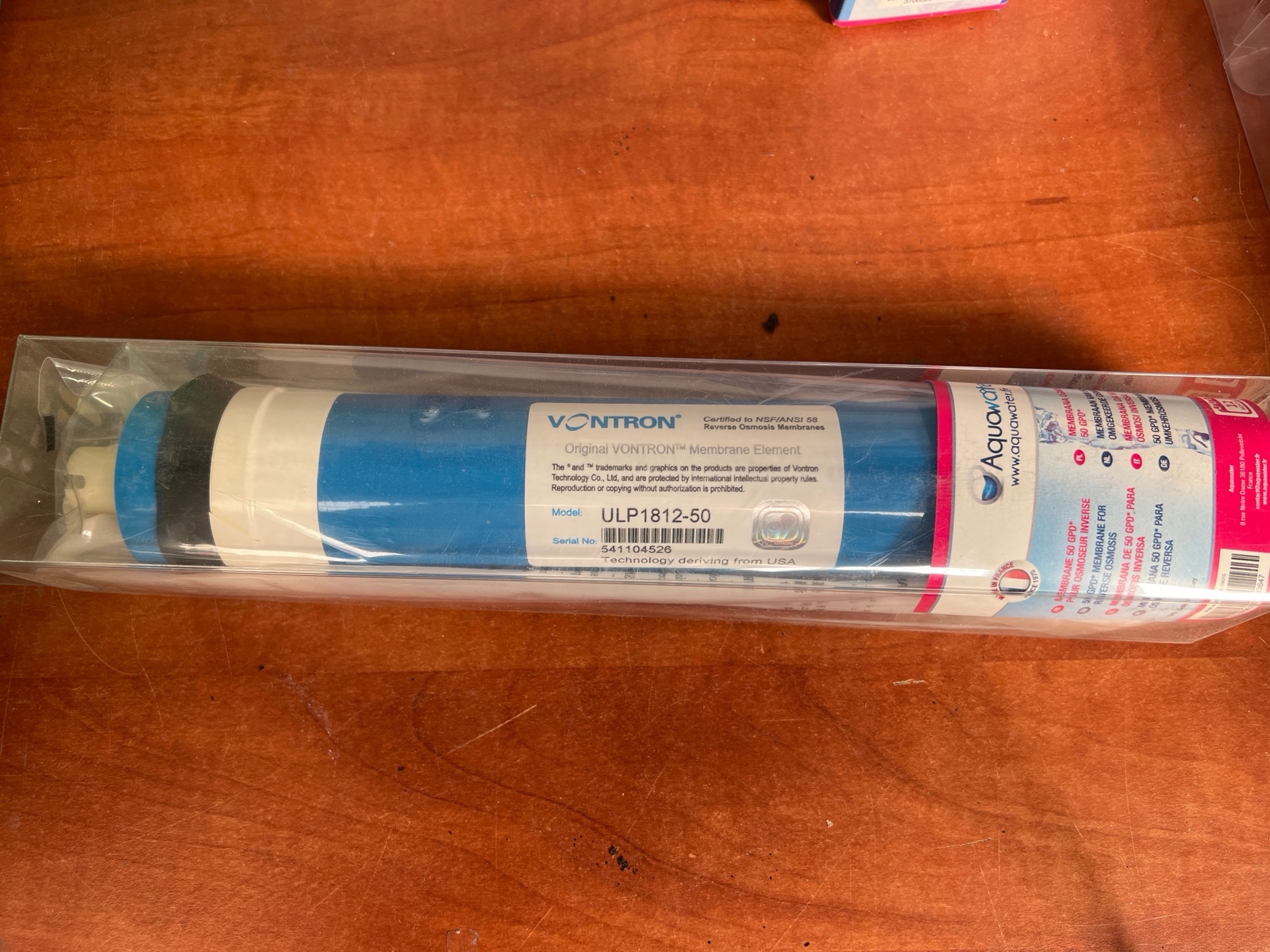 Vontron ULP1812-50 membrane d’osmose inverse
