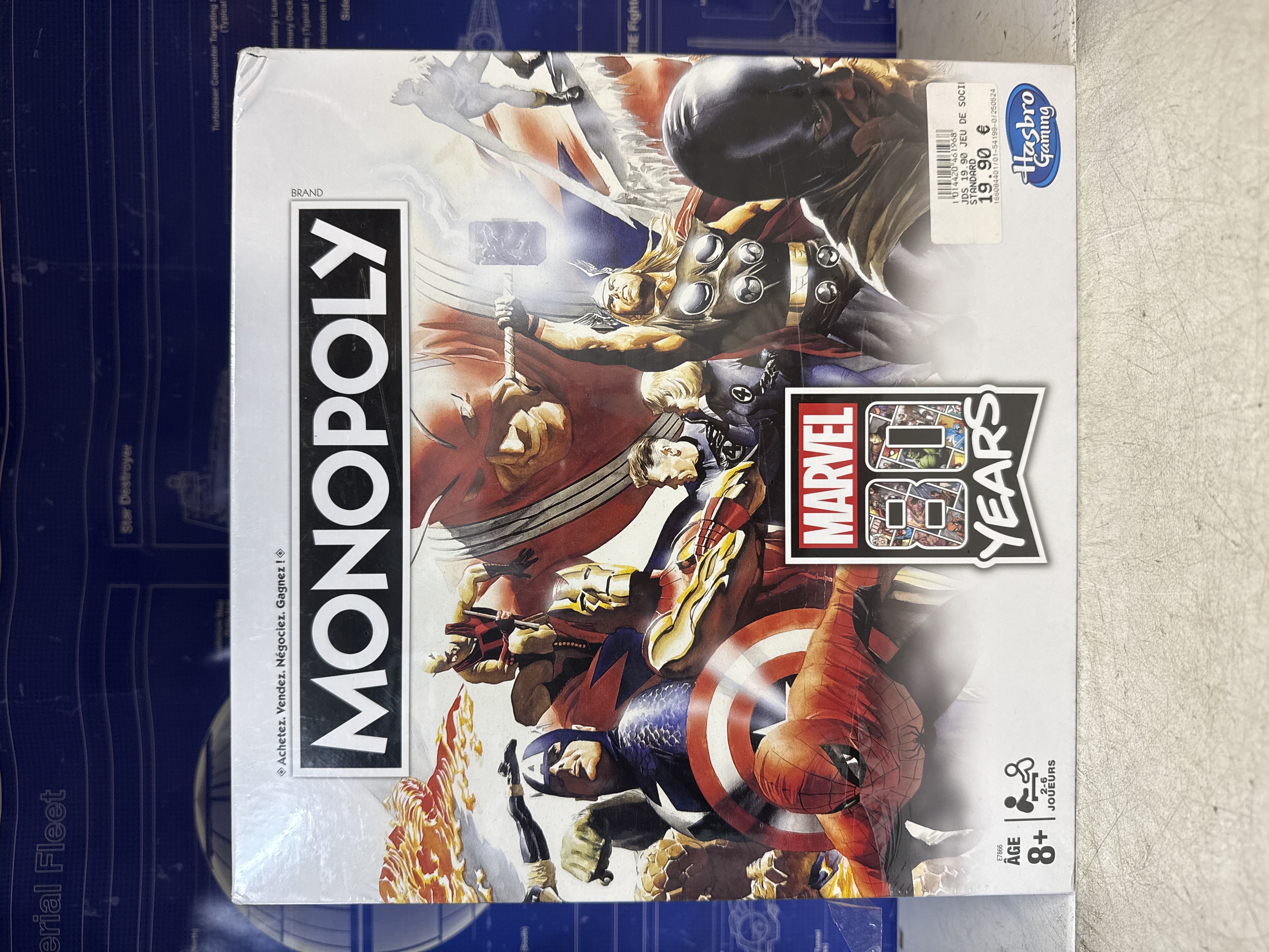 Hasbro Gaming Monopoly: Marvel 80 Years - Jeu de société