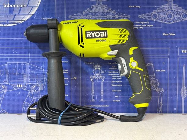 Perceuse à percussion Ryobi RPD680 680W filaire