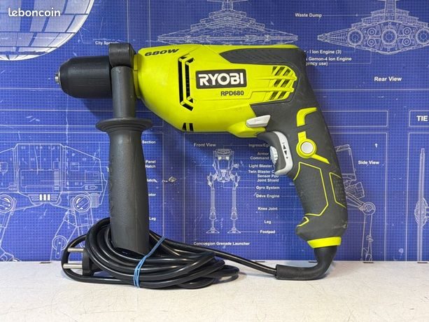 Perceuse à percussion Ryobi RPD680 680W filaire