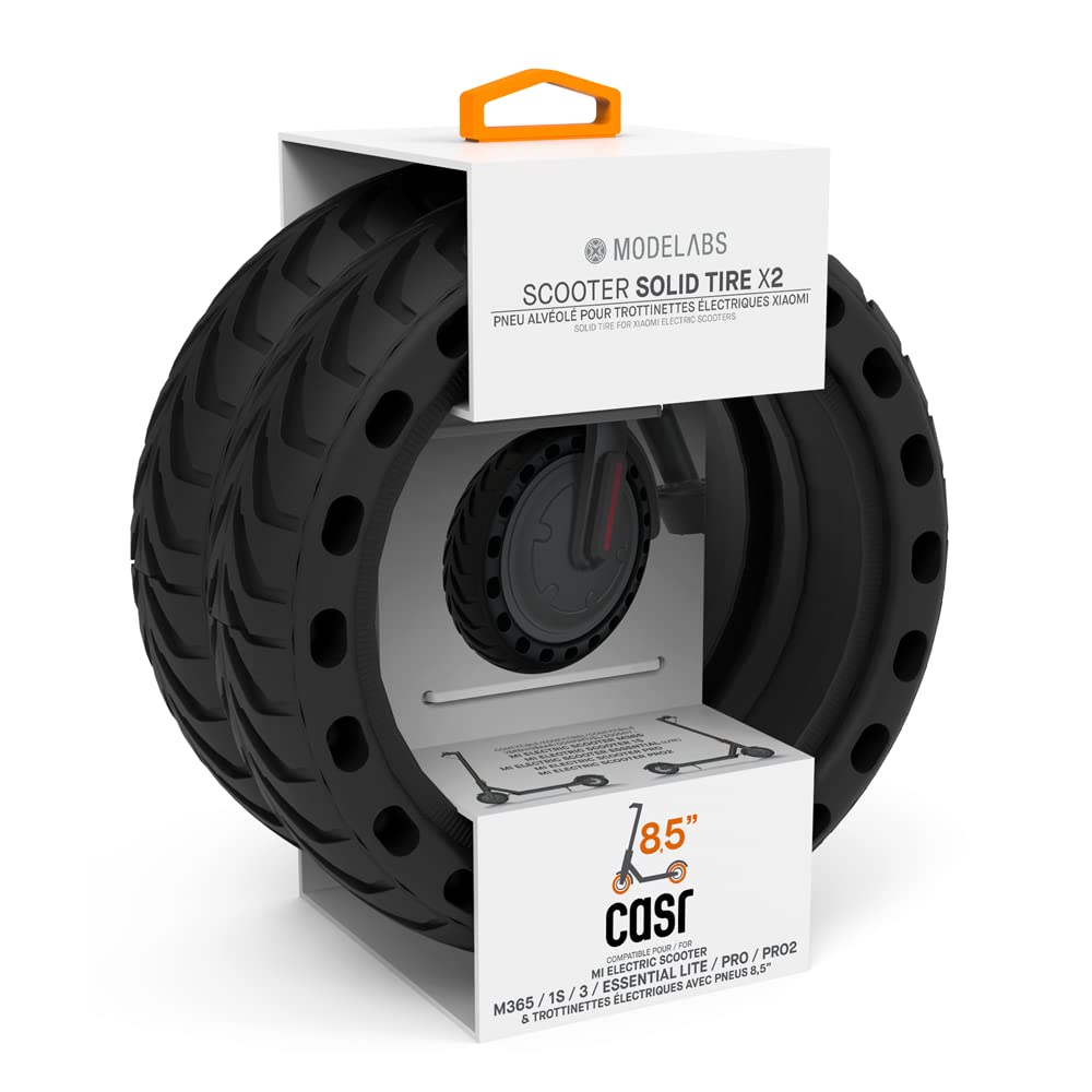 Modelabs - Pack De 2 Pneus Alvéolés Pour Miscoot Noir