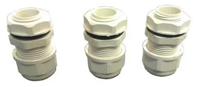 Debflex 702271 lot de 3 presse-étoupes Ø20 mm gris