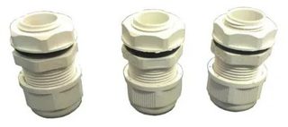 Debflex 702271 lot de 3 presse-étoupes Ø20 mm gris