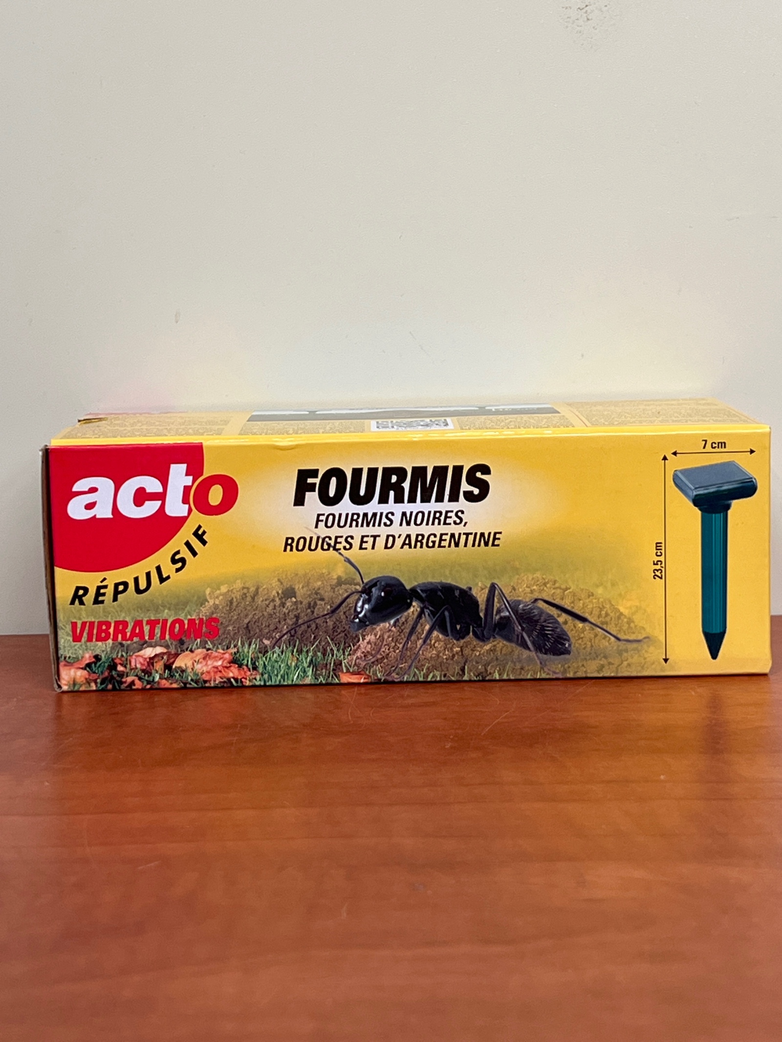 Acto Répulsif à vibrations pour fourmis noires, rouges et d’Argentine