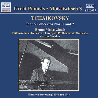 CD Tchaïkovski Concertos pour piano 1 & 2 Benno Moiseiwitsch