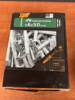 Spit lot de 70 chevilles à frapper nylon Ø6 x 50 mm