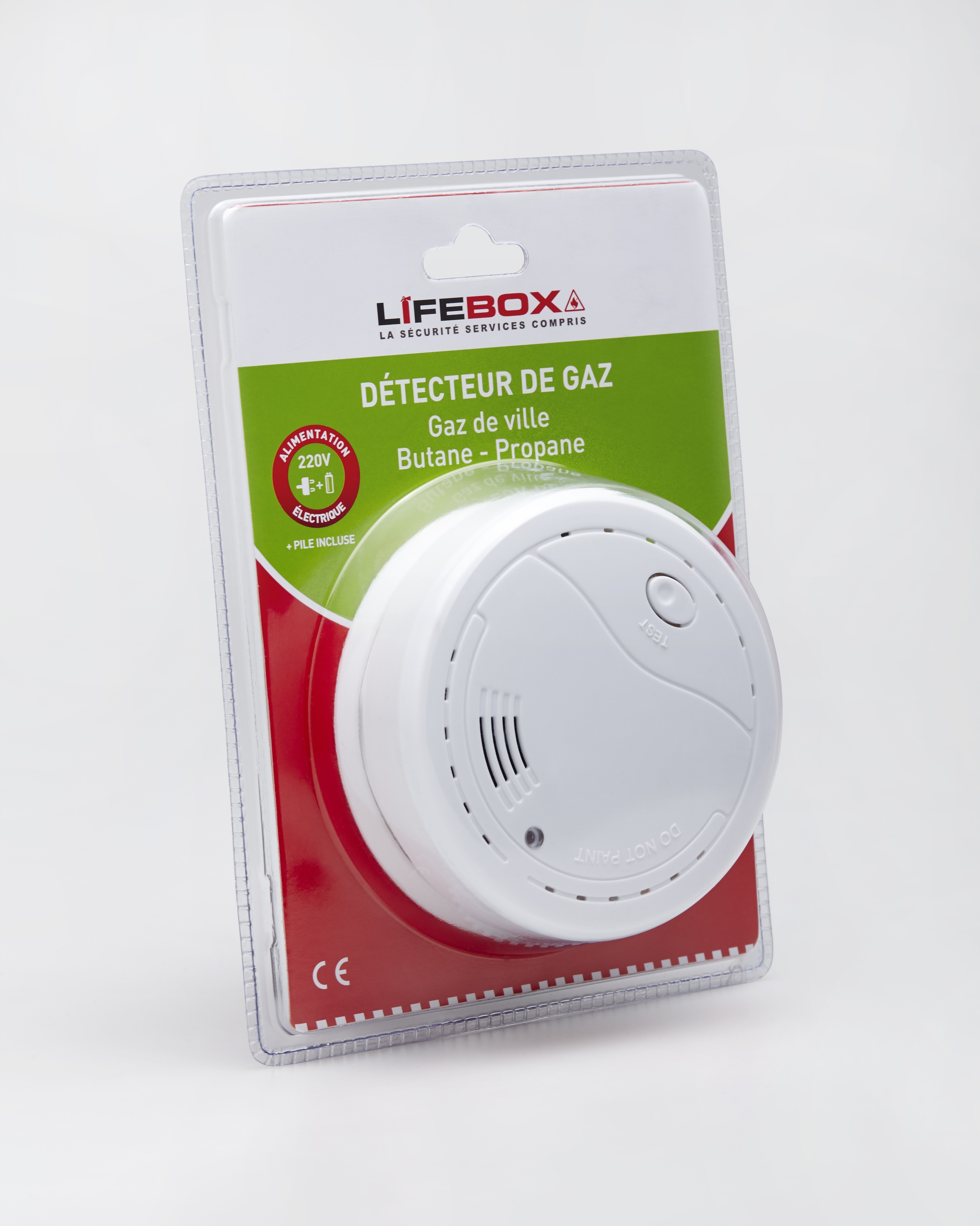 Détecteur de fuite de gaz Lifebox DETCG03