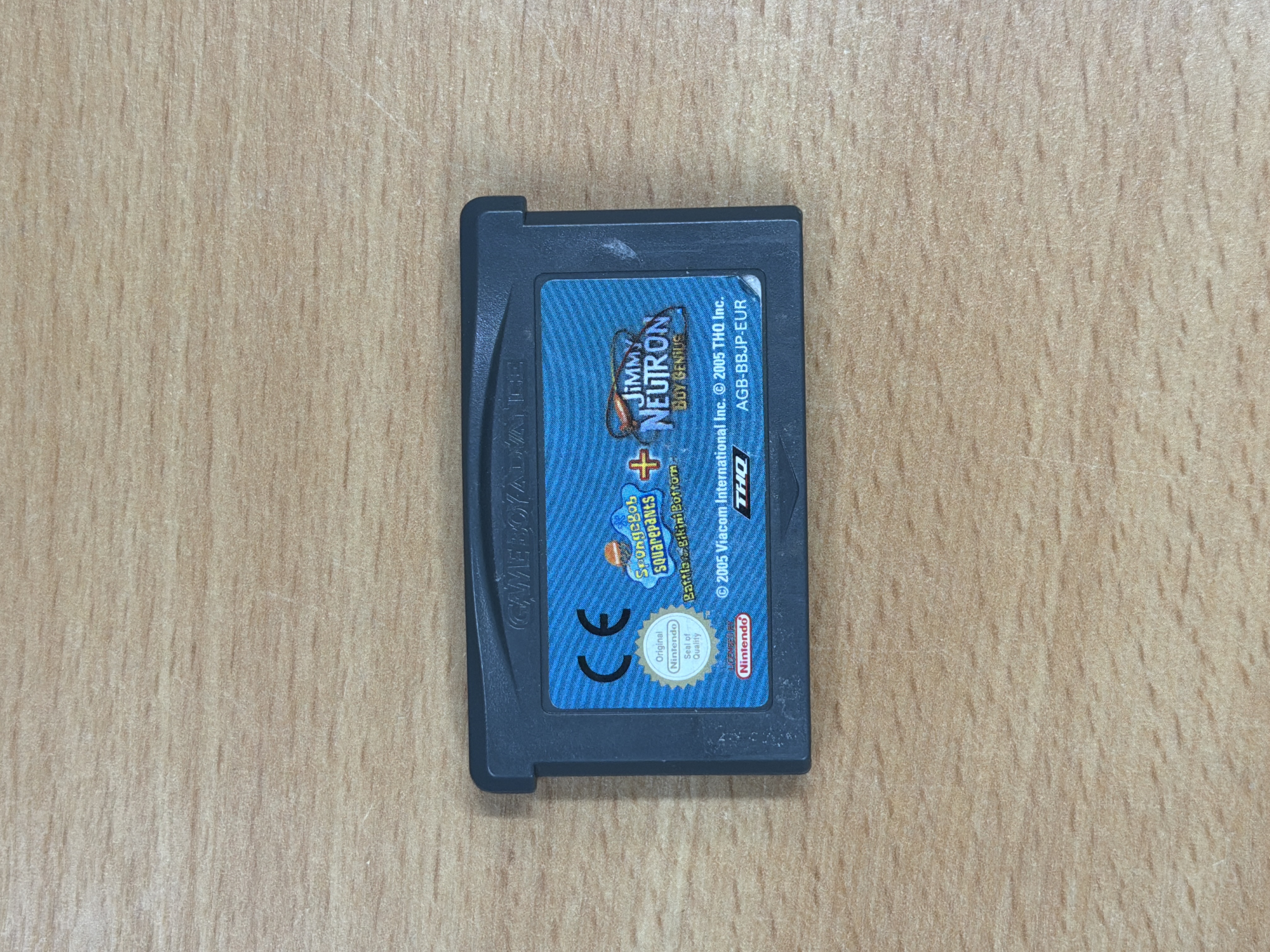 Jeu Game Boy Advance Bob l'éponge + Jimmy Neutron