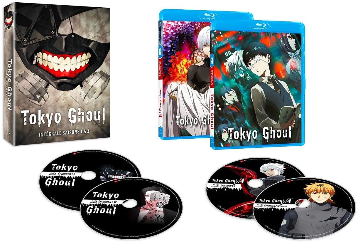 Tokyo Ghoul - Intégrale : Saison 1 + Saison 2 - Version Non Censurée - Blu-Ray