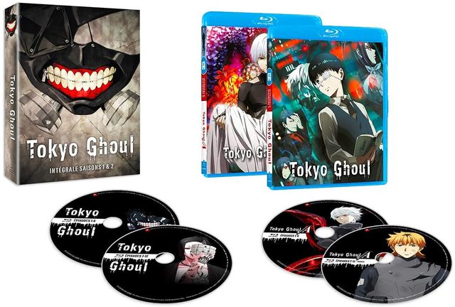 Tokyo Ghoul - Intégrale : Saison 1 + Saison 2 - Version Non Censurée - Blu-Ray