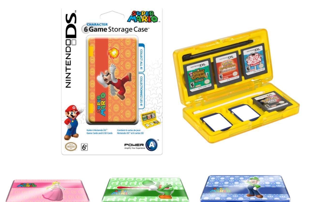 Étuis De Rangement Pour Jeux Mario Et Yoshi 6 (X2) Pour Nintendo Ds, Dsi, 2ds, 3ds Xl