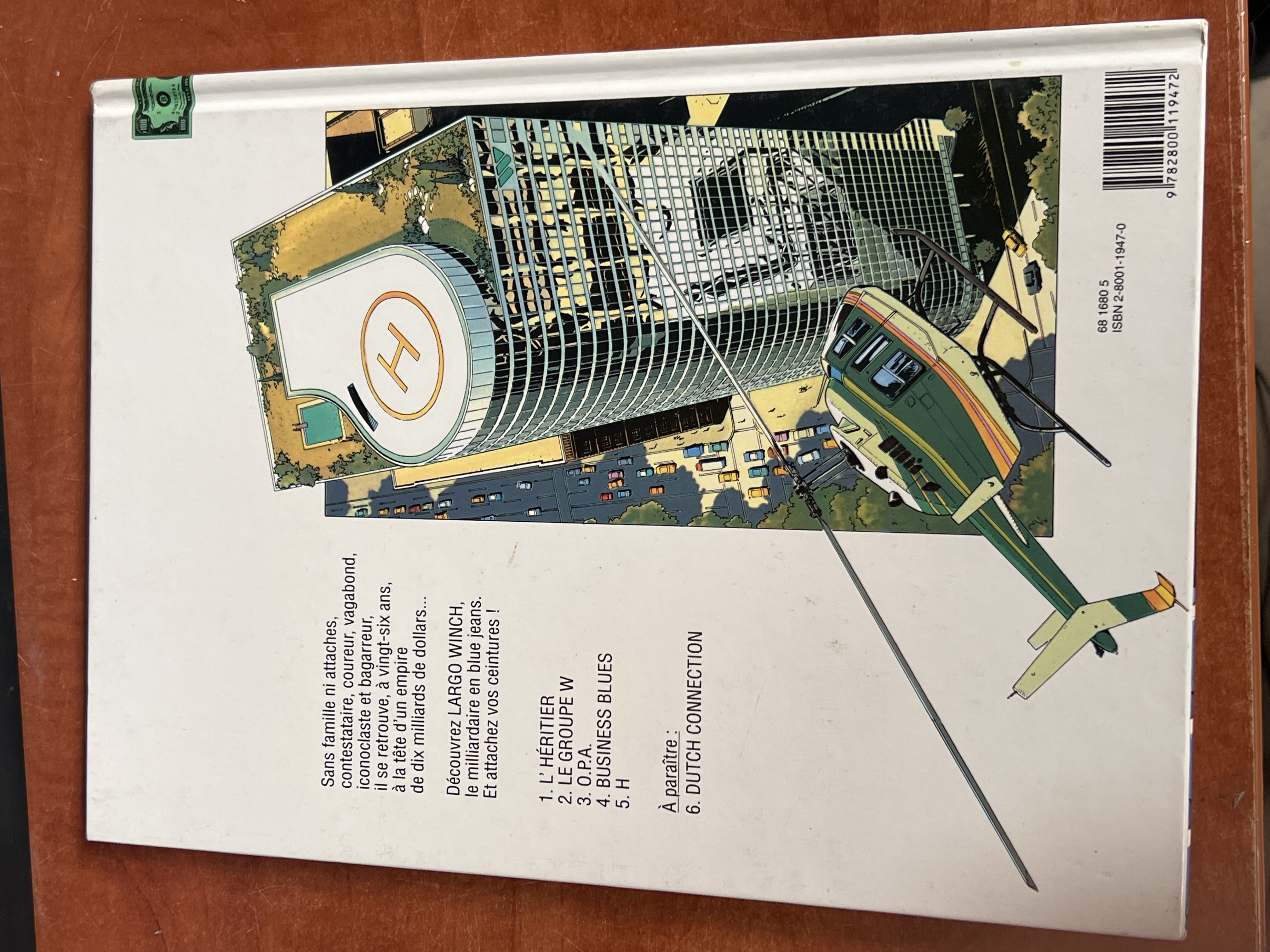 Largo Winch tome 3 O.P.A. - Jean Van Hamme et Philippe Francq — photo 2