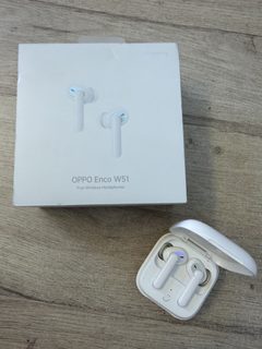 Écouteurs sans fil OPPO Enco W51 blanc avec boîtier de charge