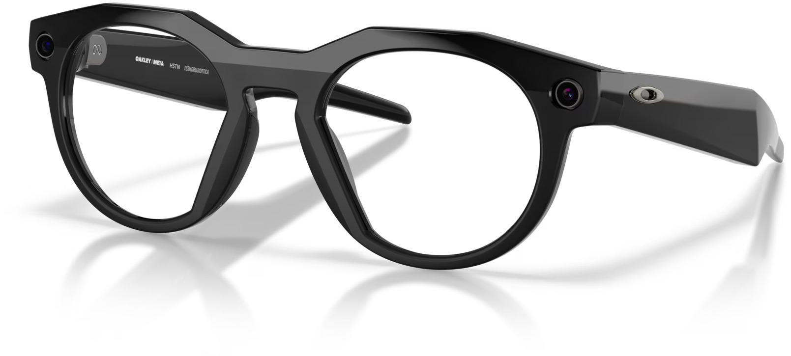 Lunettes connectées IA Oakley Meta HSTN OW8002 noires verres transparents
