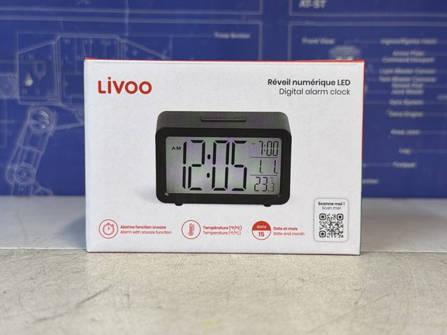Réveil numérique LED Livoo RV152N