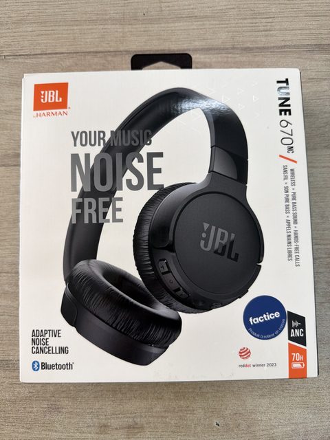 Casque Bluetooth JBL Tune 670NC noir à réduction de bruit