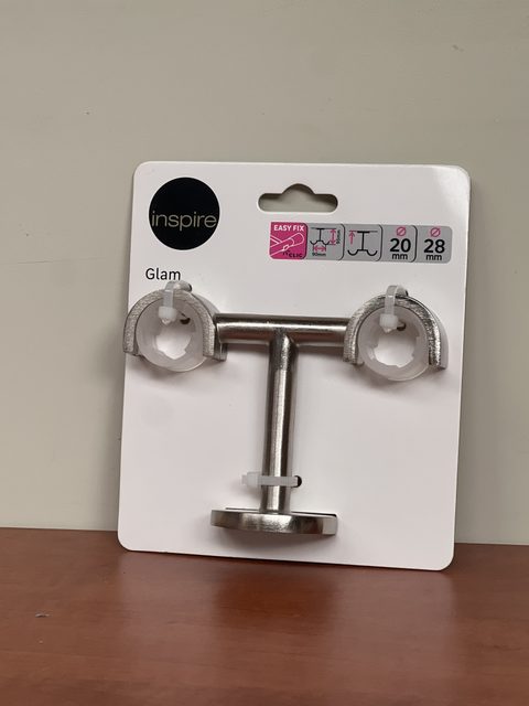Support extensible Inspire Glam pour tringle à rideau 20 mm chrome