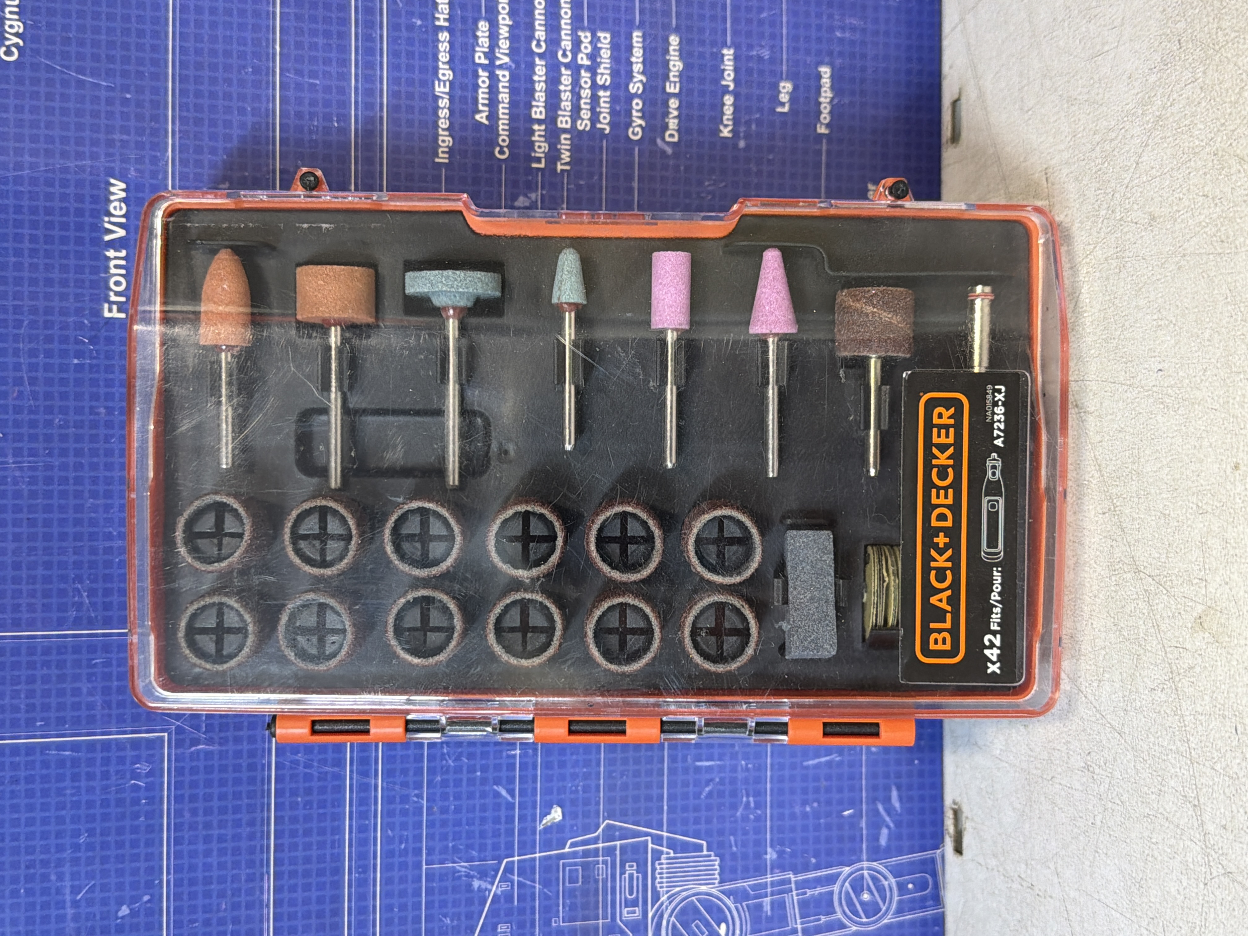 Black+Decker A7236-XJ coffret d'accessoires x42 pour outil rotatif