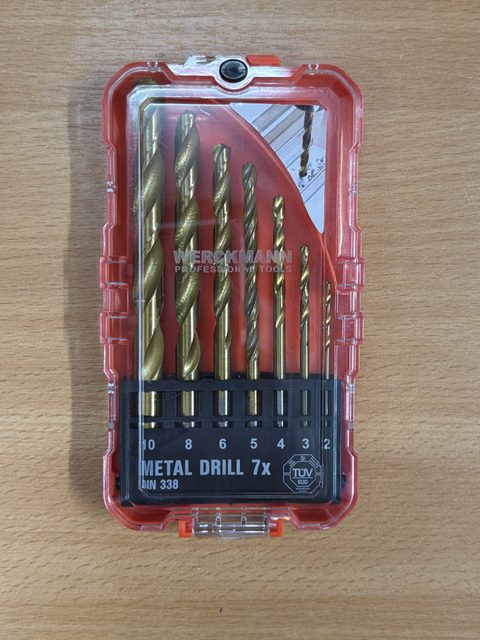 Coffret 7 forets métal Werckmann DIN 338