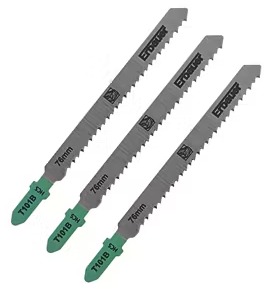 3 lames de scie sauteuse T droite propre inversée Bois