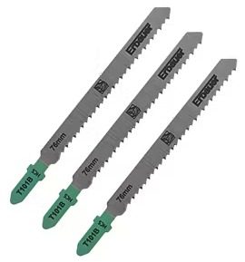 3 lames de scie sauteuse T droite propre inversée Bois