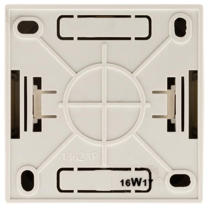 Zenitech Bel'Vue prise TV saillie 9,52 mm blanc