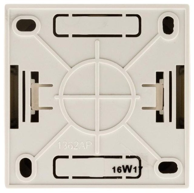 Zenitech Bel'Vue prise TV saillie 9,52 mm blanc