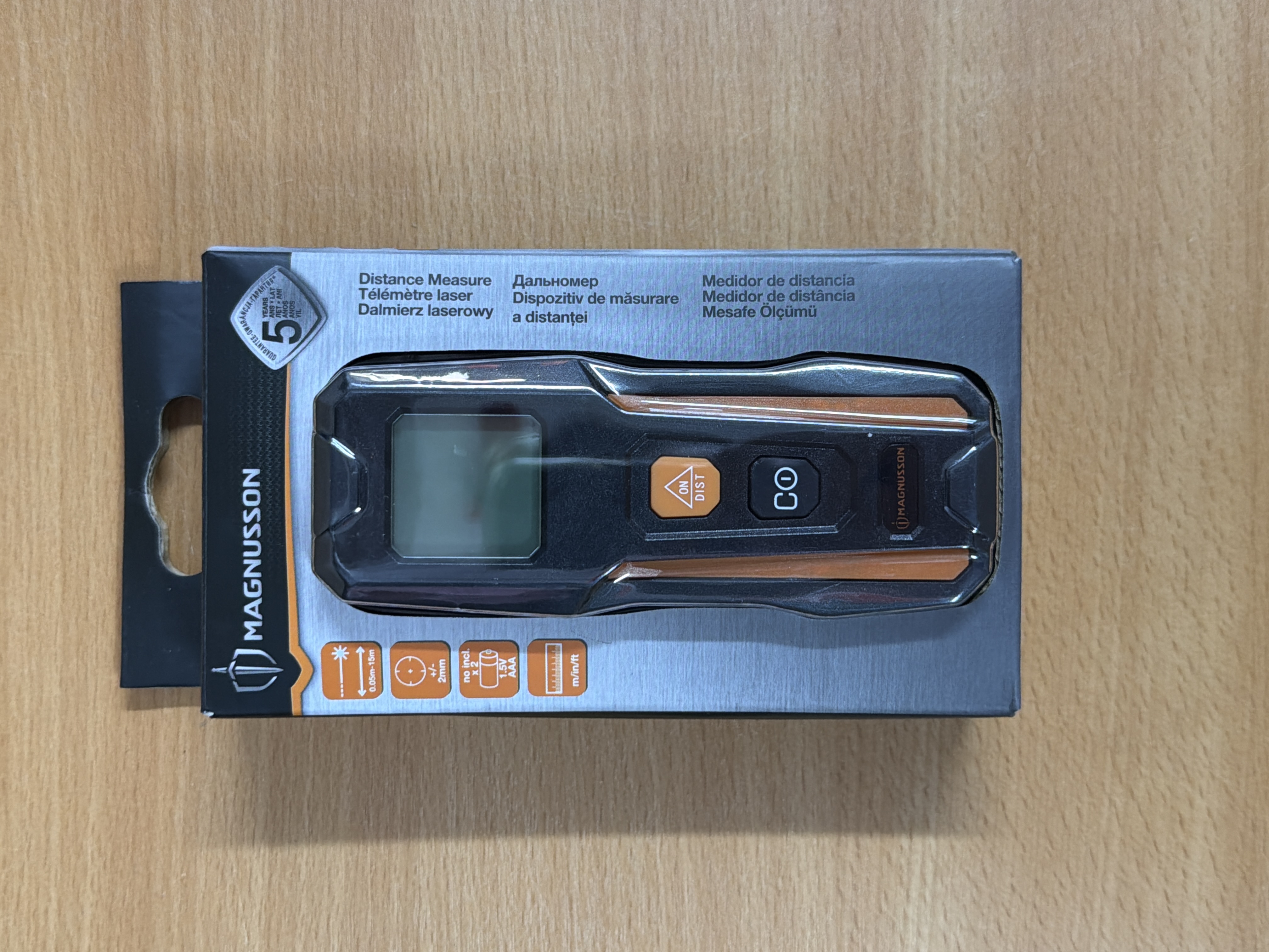 Télémètre laser Magnusson 15 m mesure de distance