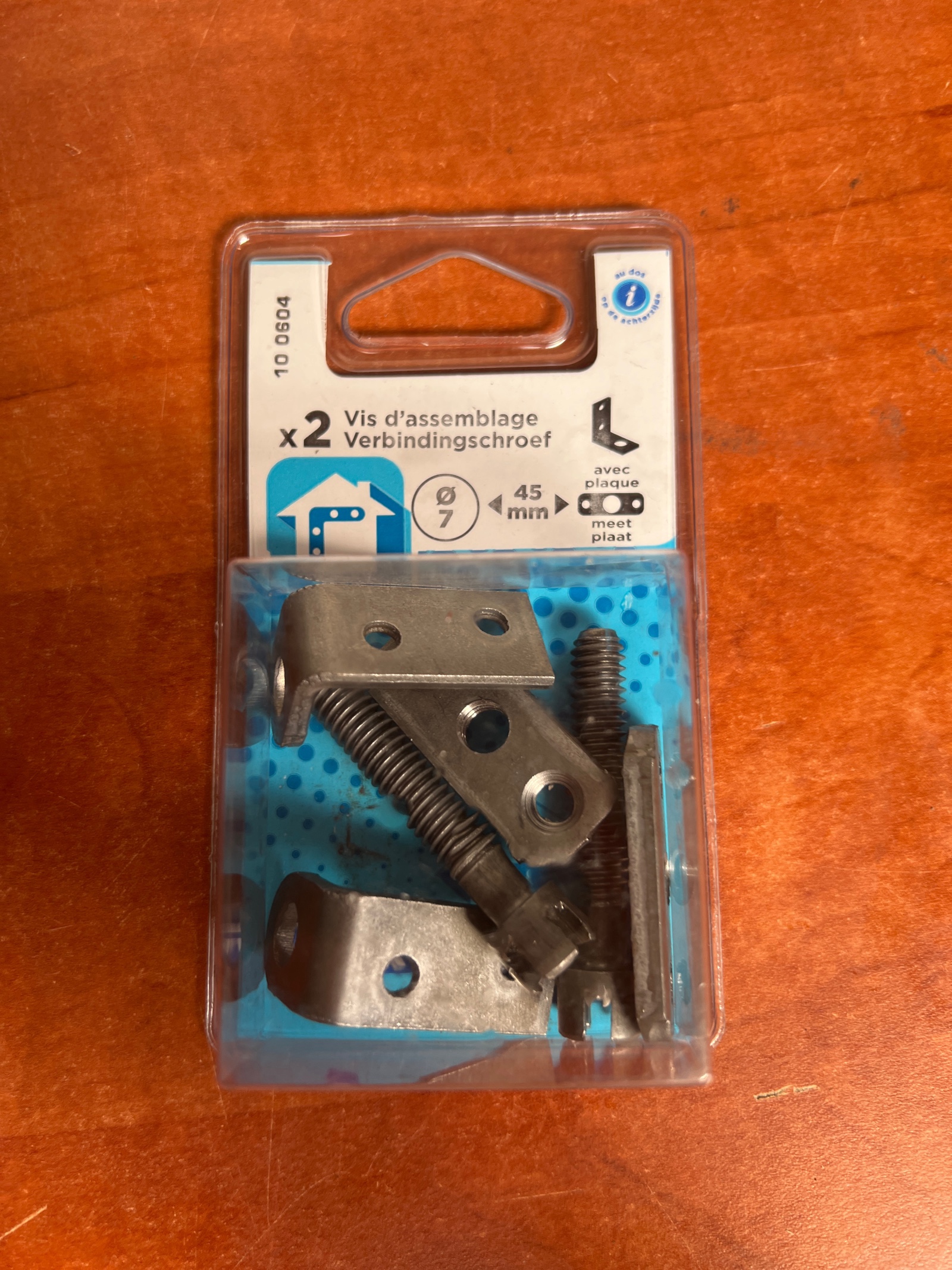 Vis d’assemblage Ø7 mm 45 mm (x2)
