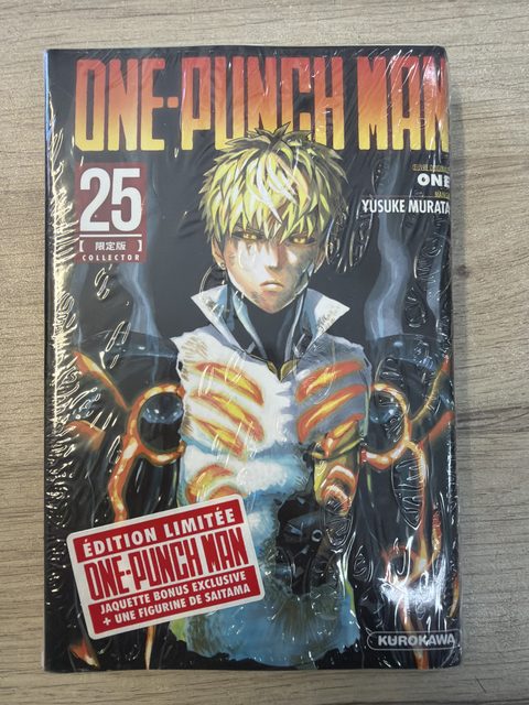 One-Punch Man tome 25 édition collector avec figurine Saitama