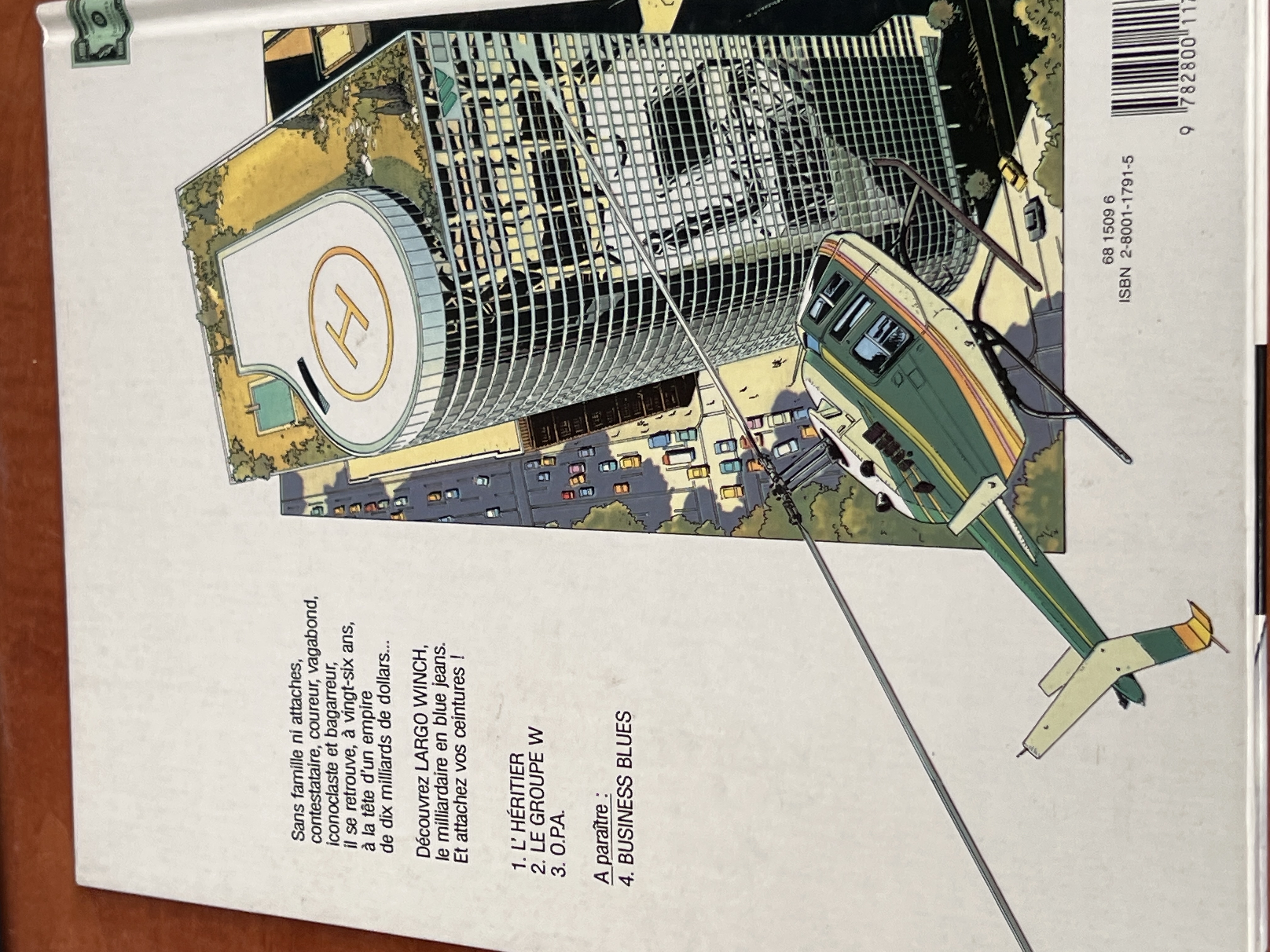 Largo Winch tome 1 L'Héritier - Jean Van Hamme et Philippe Francq — photo 2
