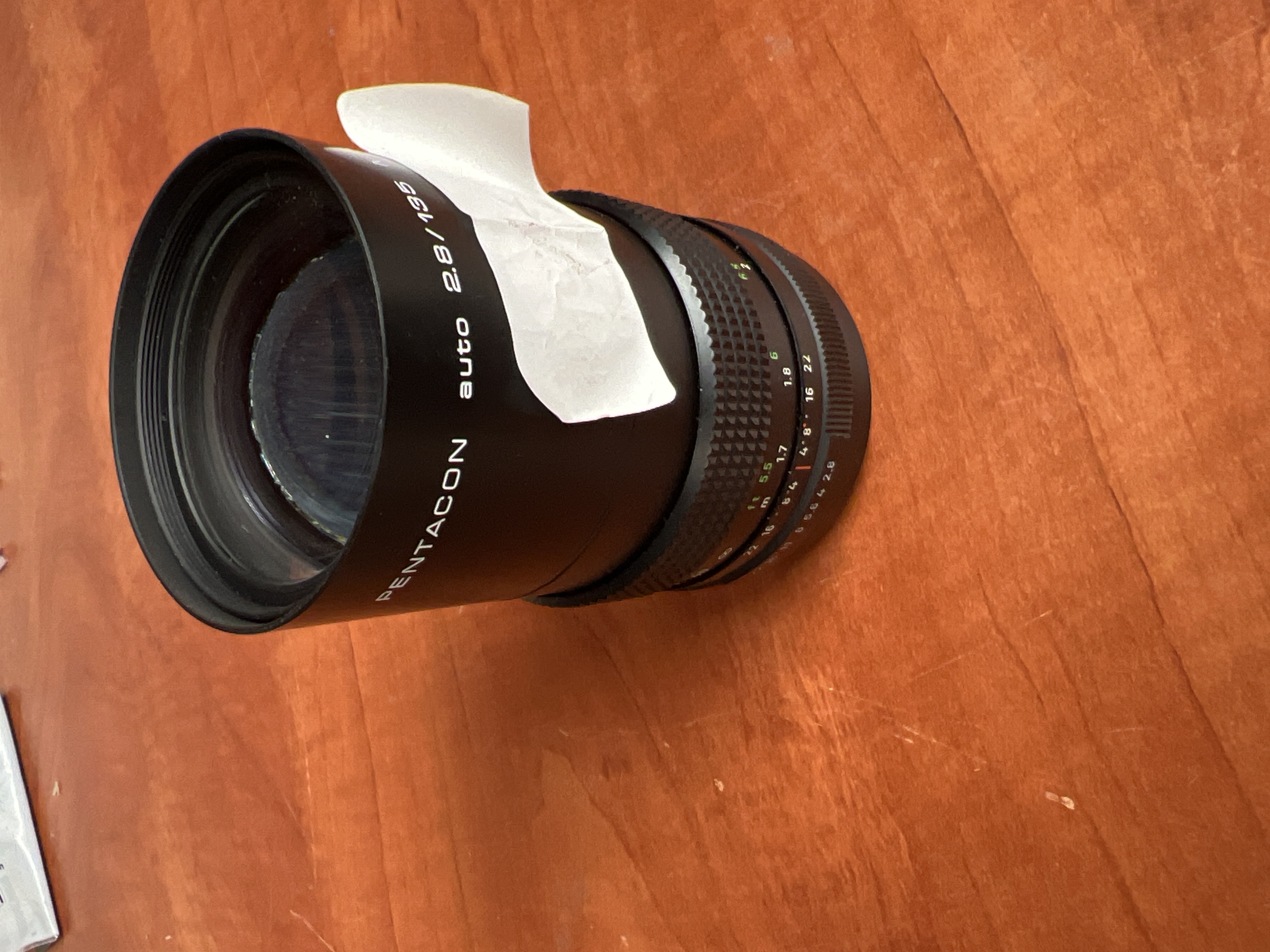 Pentacon objectif d’appareil photo auto 2.8/135 MC