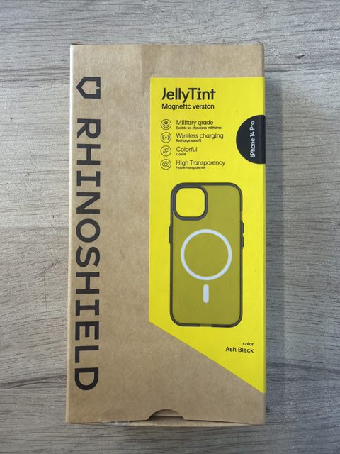 Coque Rhinoshield JellyTint MagSafe pour iPhone 14 Pro noir transparent