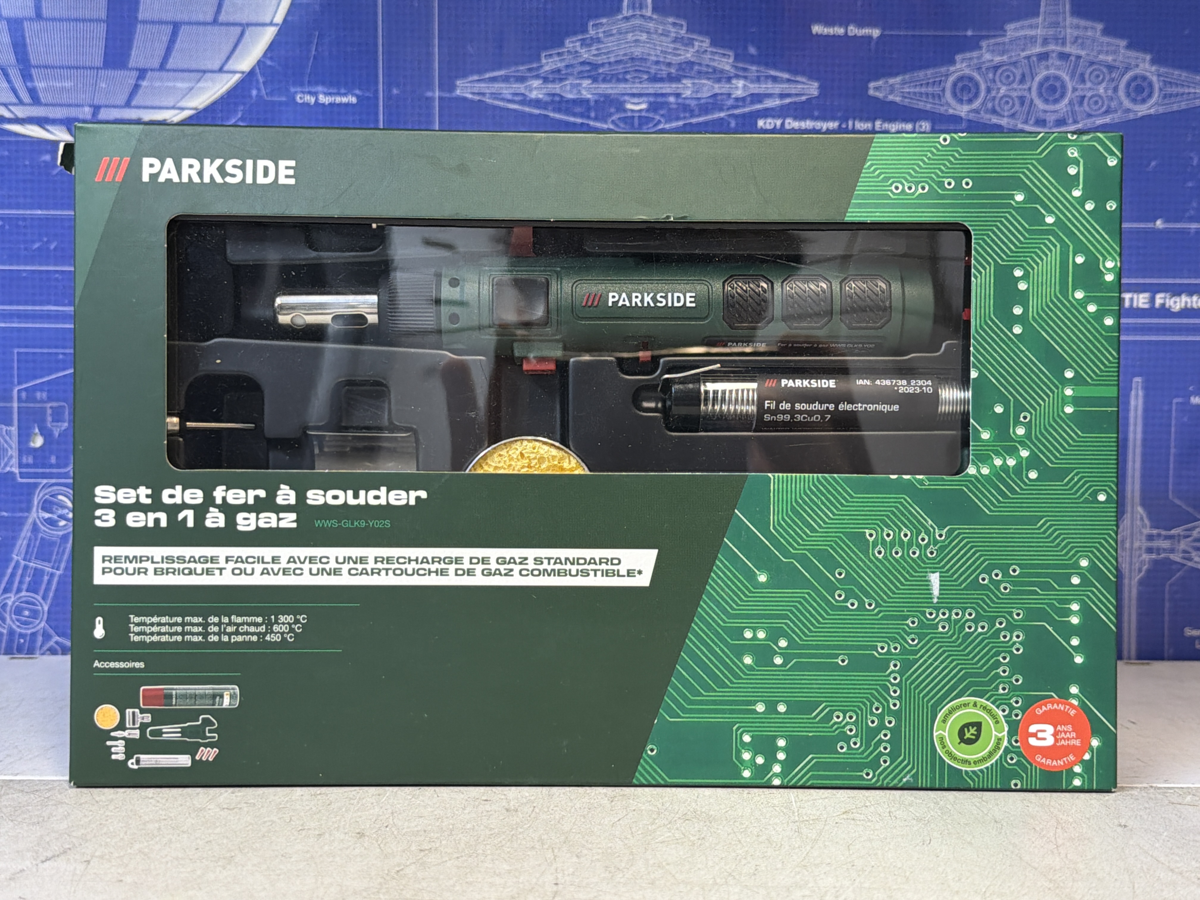PARKSIDE WWS-GLK9-Y02S set de fer à souder 3 en 1 à gaz