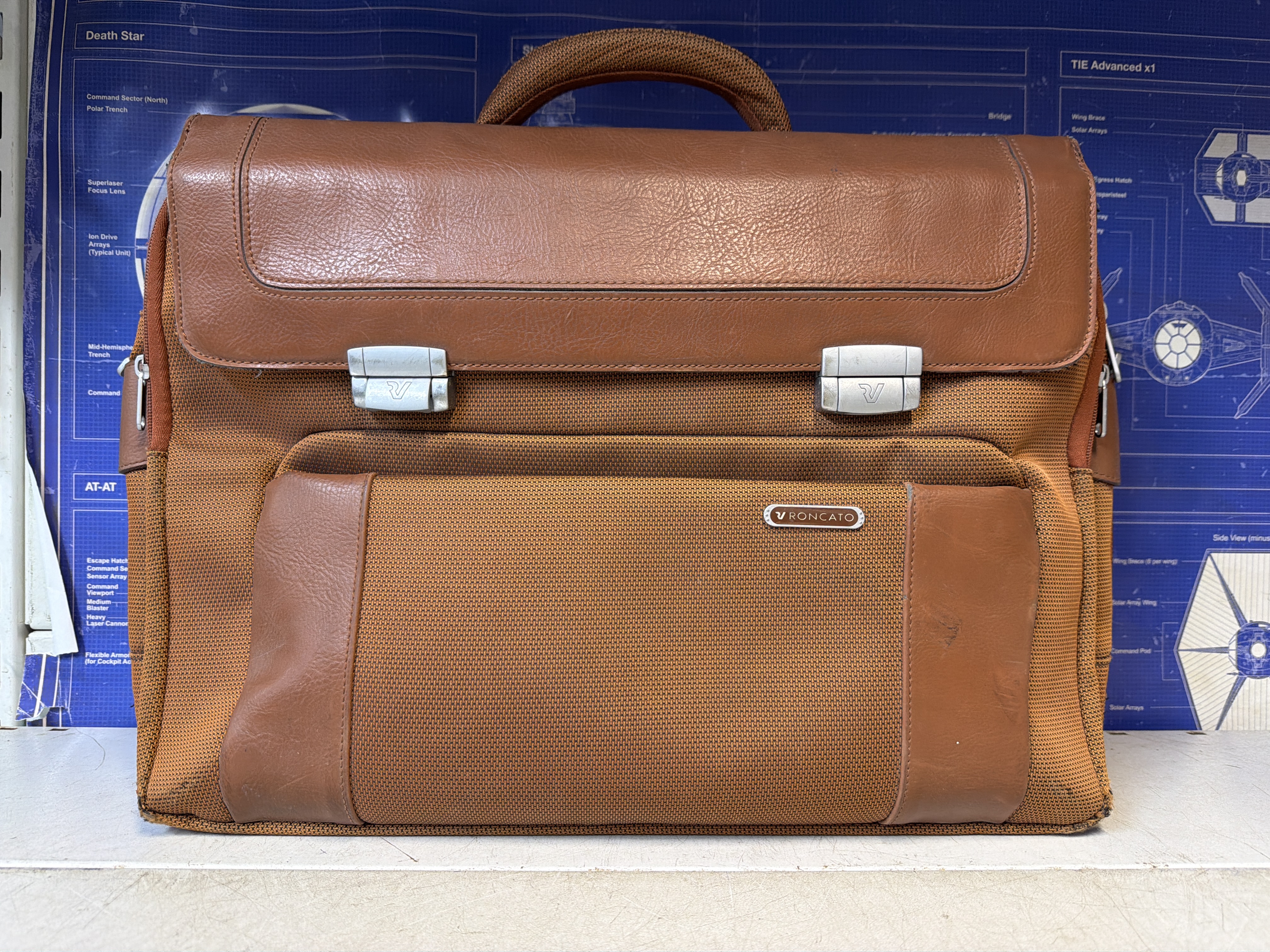 Sacoche ordinateur portable Roncato marron
