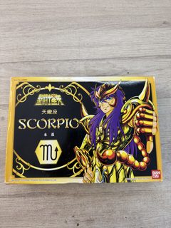 Saint Seiya Scorpion Milo figurine Bandai Hong Kong 2003