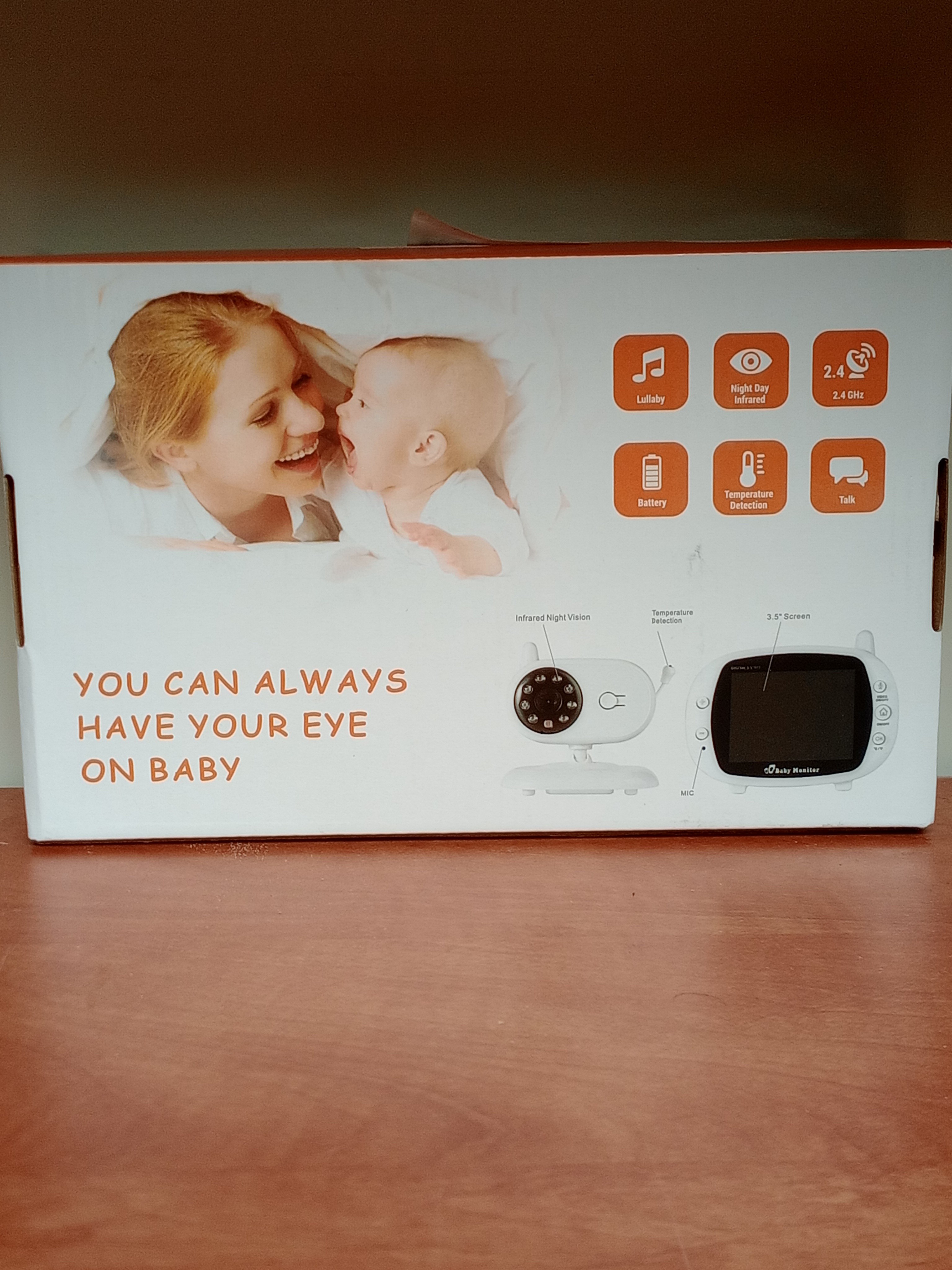 Baby monitor vidéo 2,4 GHz écran 3,5 pouces