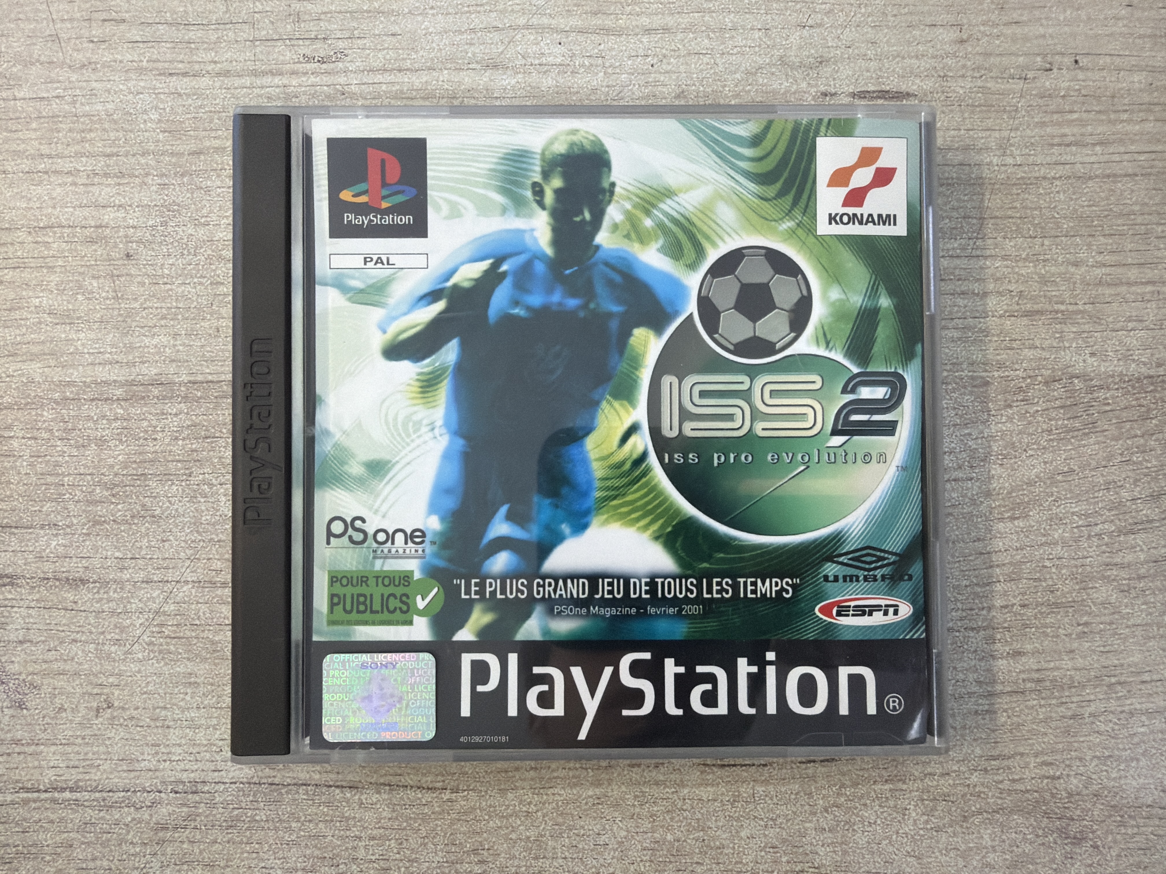 ISS Pro Evolution 2 PS1 PAL Konami