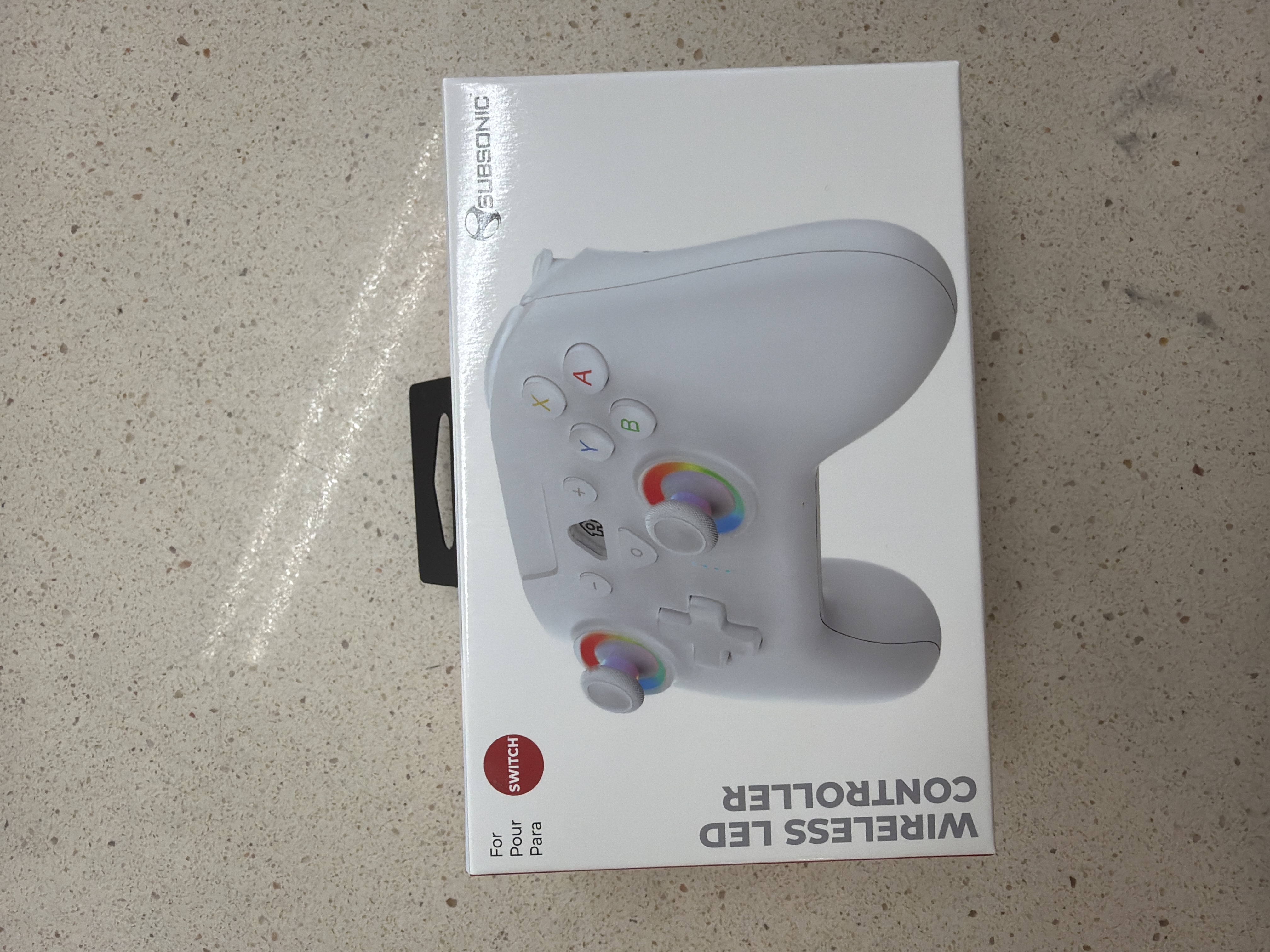 Manette sans fil Subsonic LED blanche pour Nintendo Switch