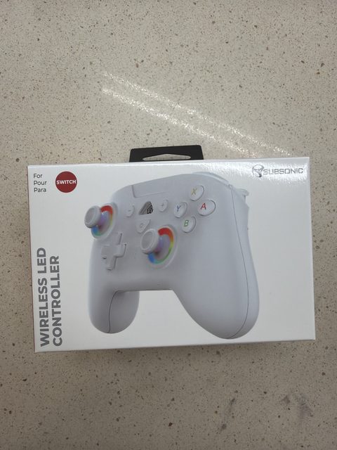 Manette sans fil Subsonic LED blanche pour Nintendo Switch