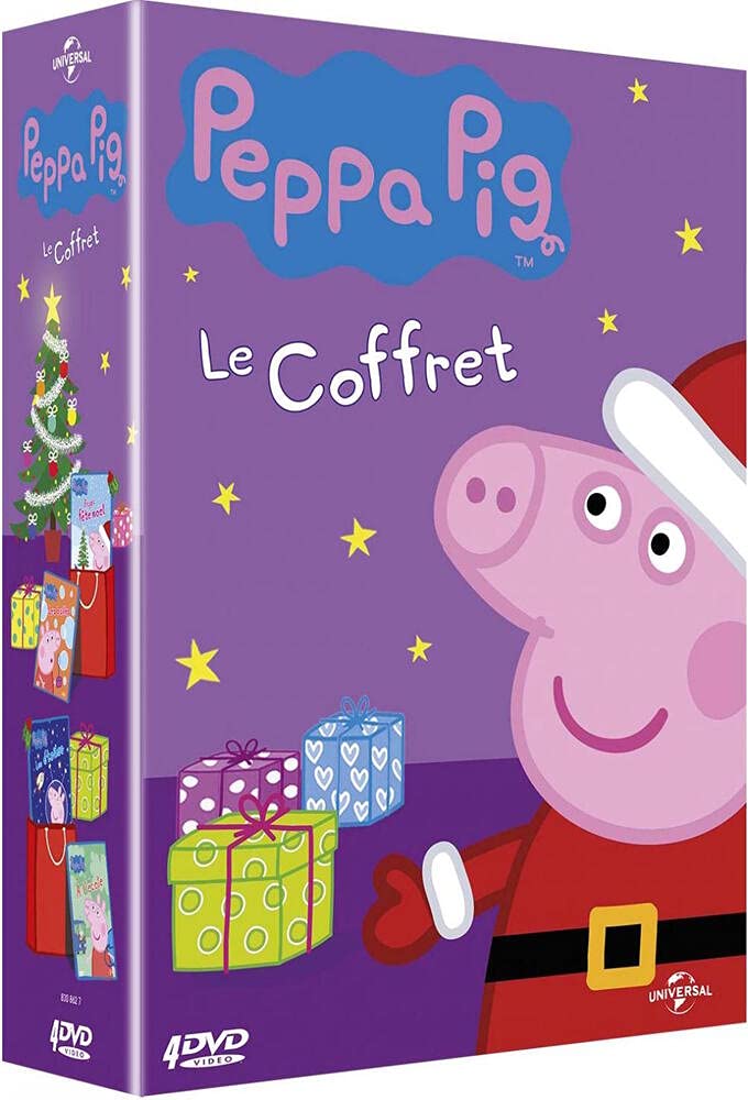 Peppa Pig - Coffret : À L'école + Les Bulles + Les Étoiles + Peppa Fête Noël - Pack