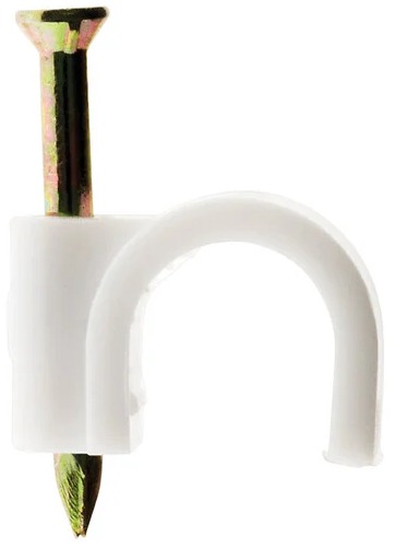 Zenitech 100 attaches blanches Ø10 mm avec clou spécial béton