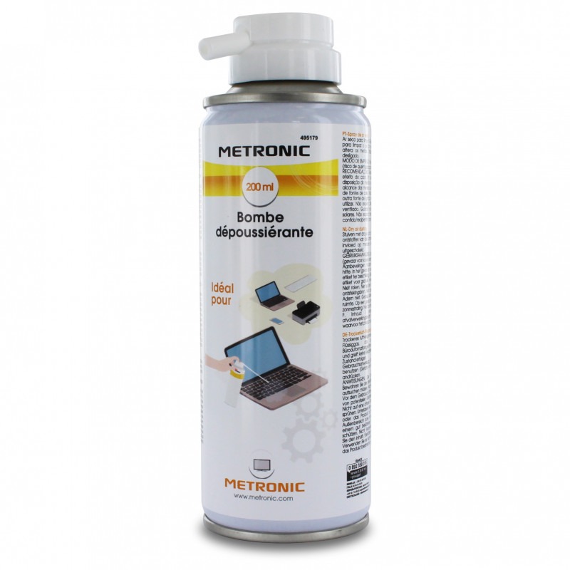 Metronic bombe d'air comprimé dépoussiérante 200 ml