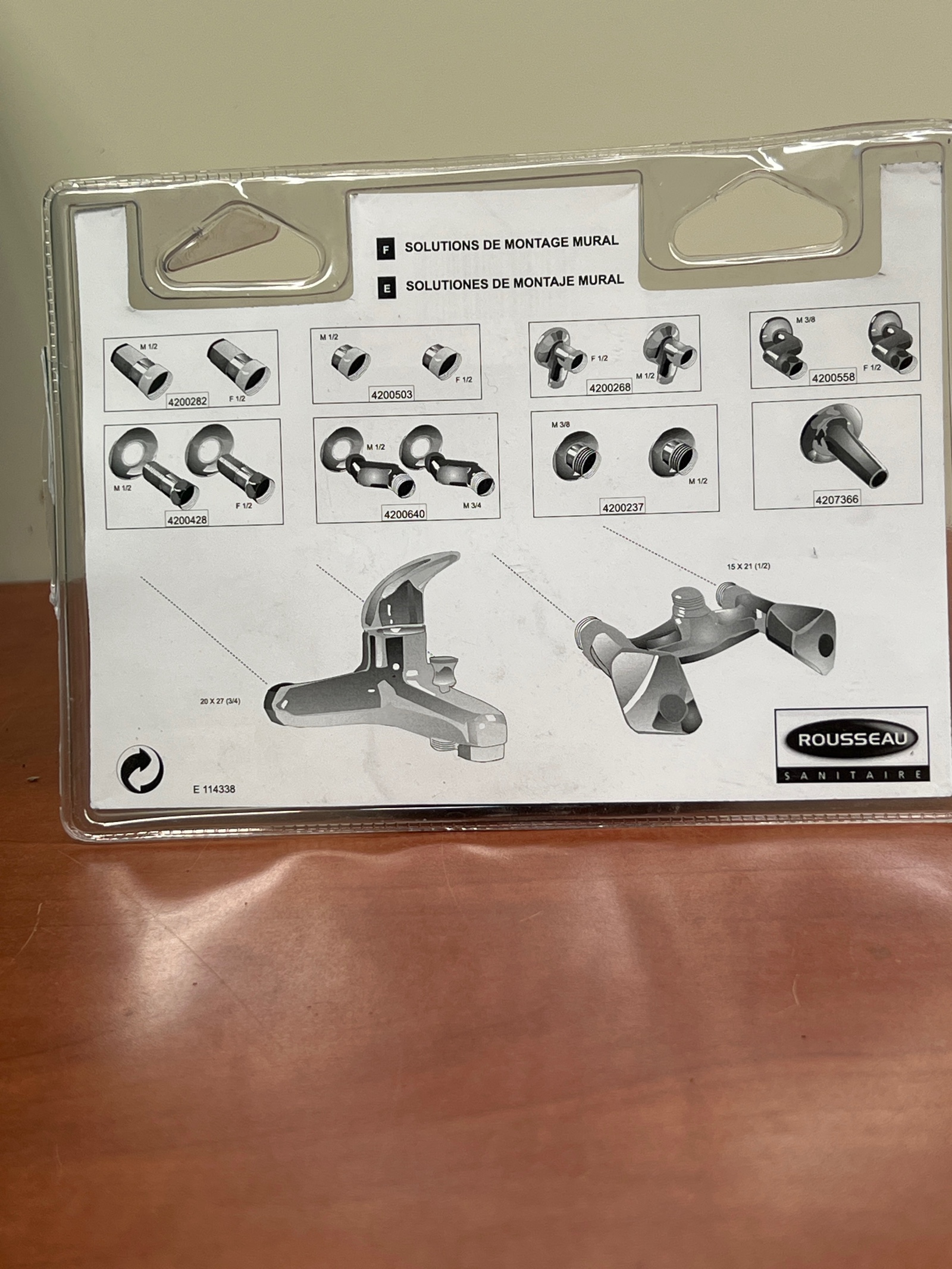 Rousseau Raccord Applique M12-M8/CH12 — photo 2