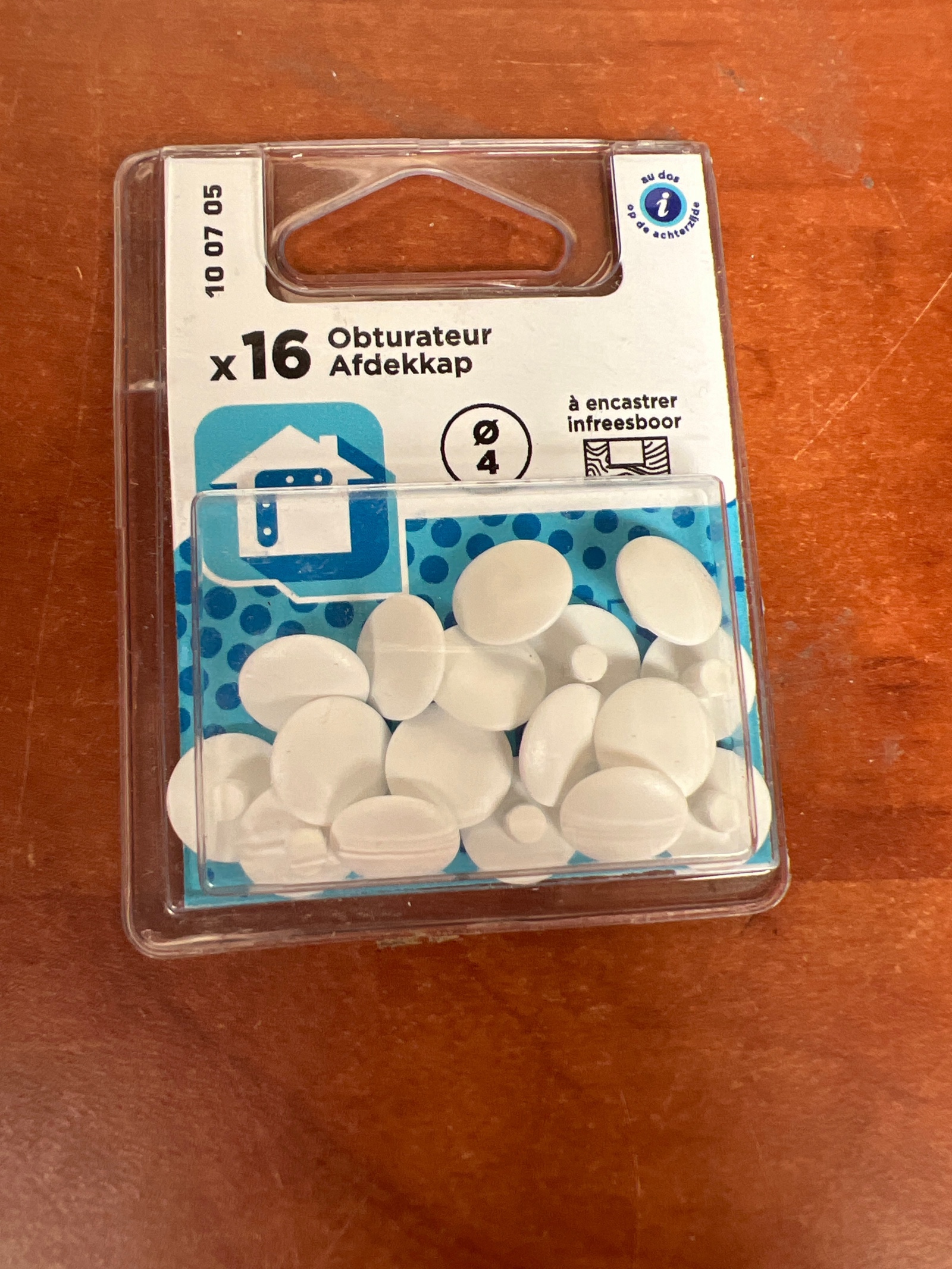 Obturateurs Ø 4 mm (x16) - blanc