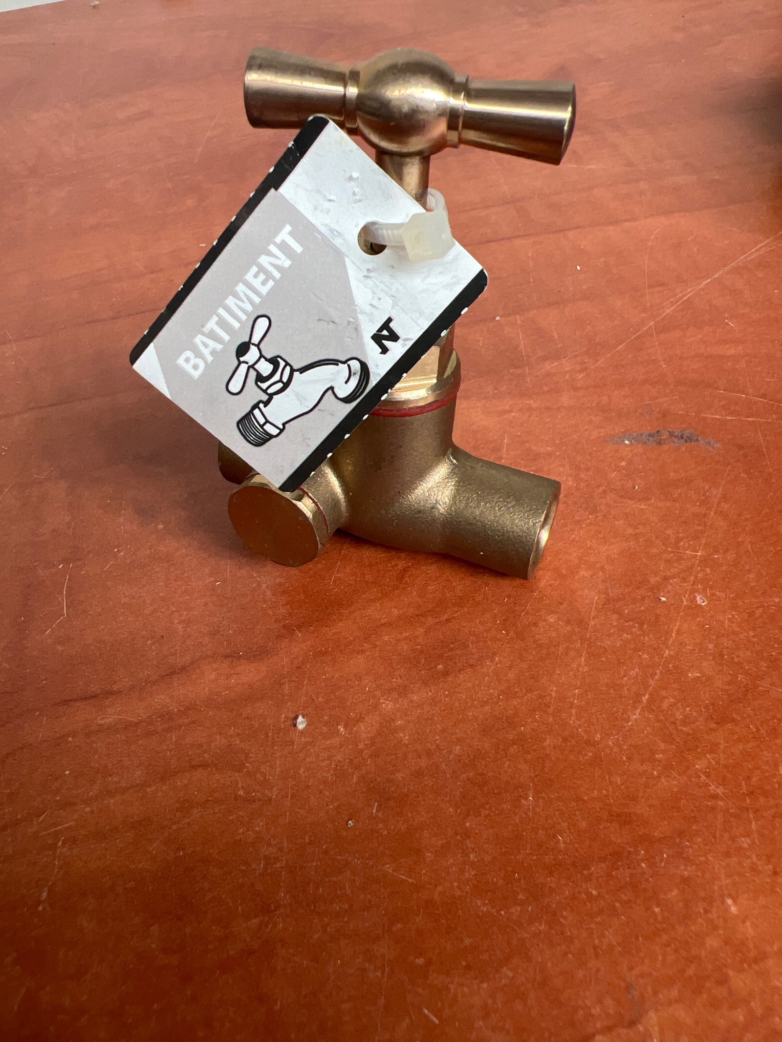 Robinet en laiton à poignée en T