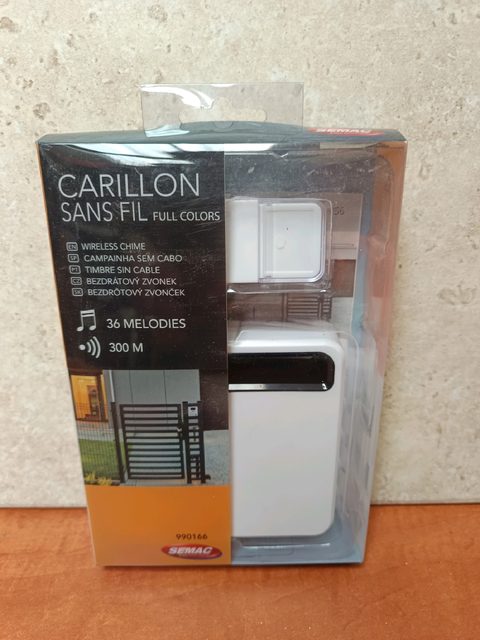 SERMAC Carillon sans fil Full Colors (36 mélodies, 300 m)