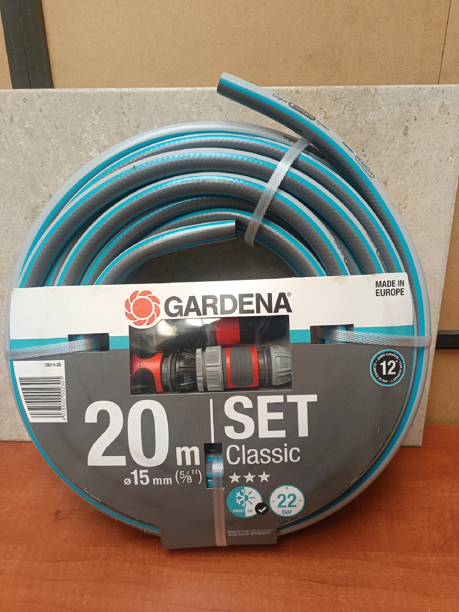 Gardena Classic Set tuyau d’arrosage 20 m Ø 15 mm (5/8")